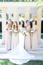Wedding altar with temple arbor at Brownstone Gardens, Oakley.