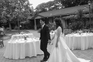 bride and groom at wedding venue