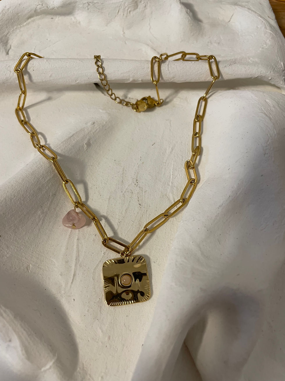 Gliederkette mit Rosenquarz