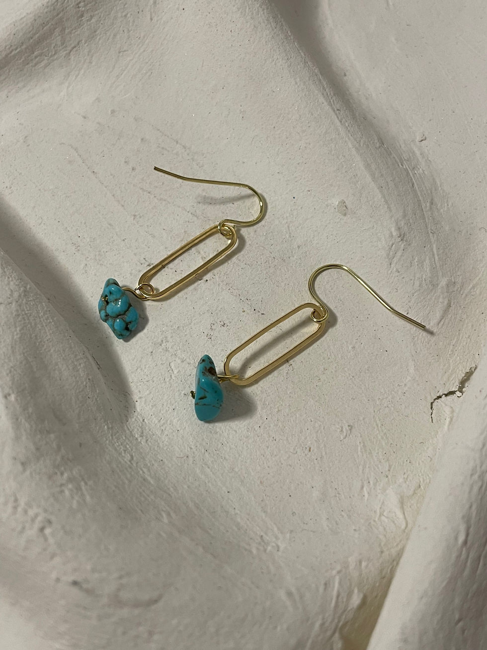 Hängeohrringe mit Türkis
