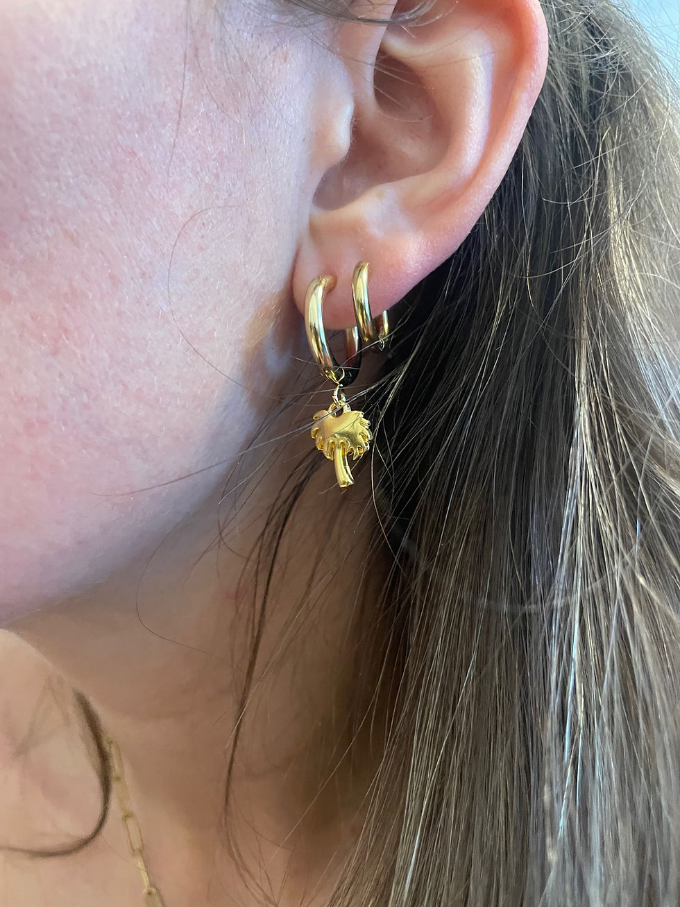 Miniaturbild: Creolen mit Palmenanhänger