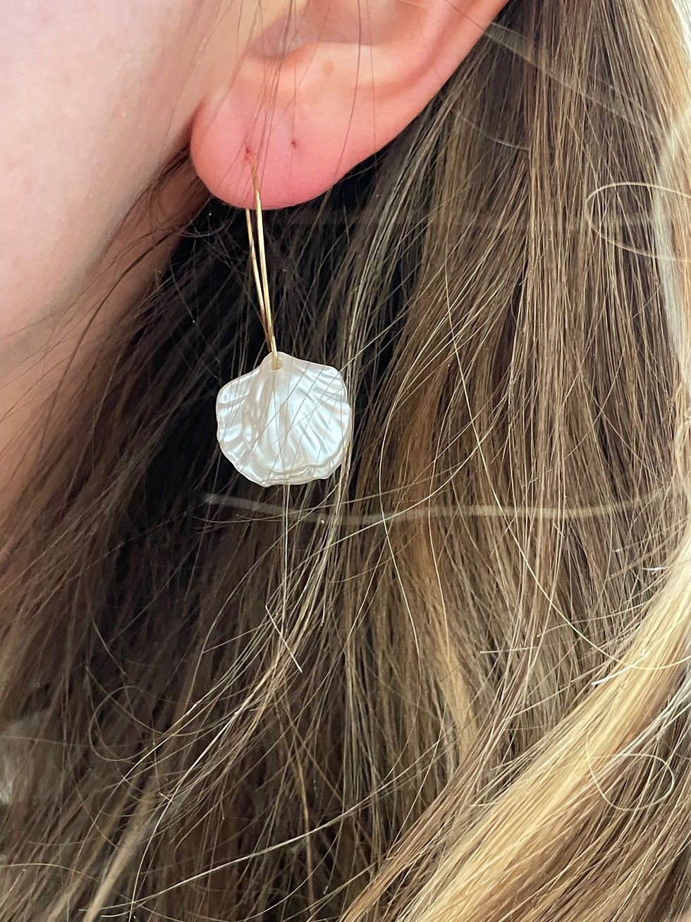 Miniaturbild: Creolen mit Blütenblätter 