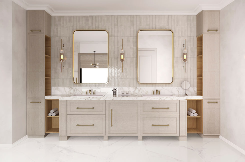 Primary Bathroom Inspirations: high-end fixtures, and thoughtful layouts