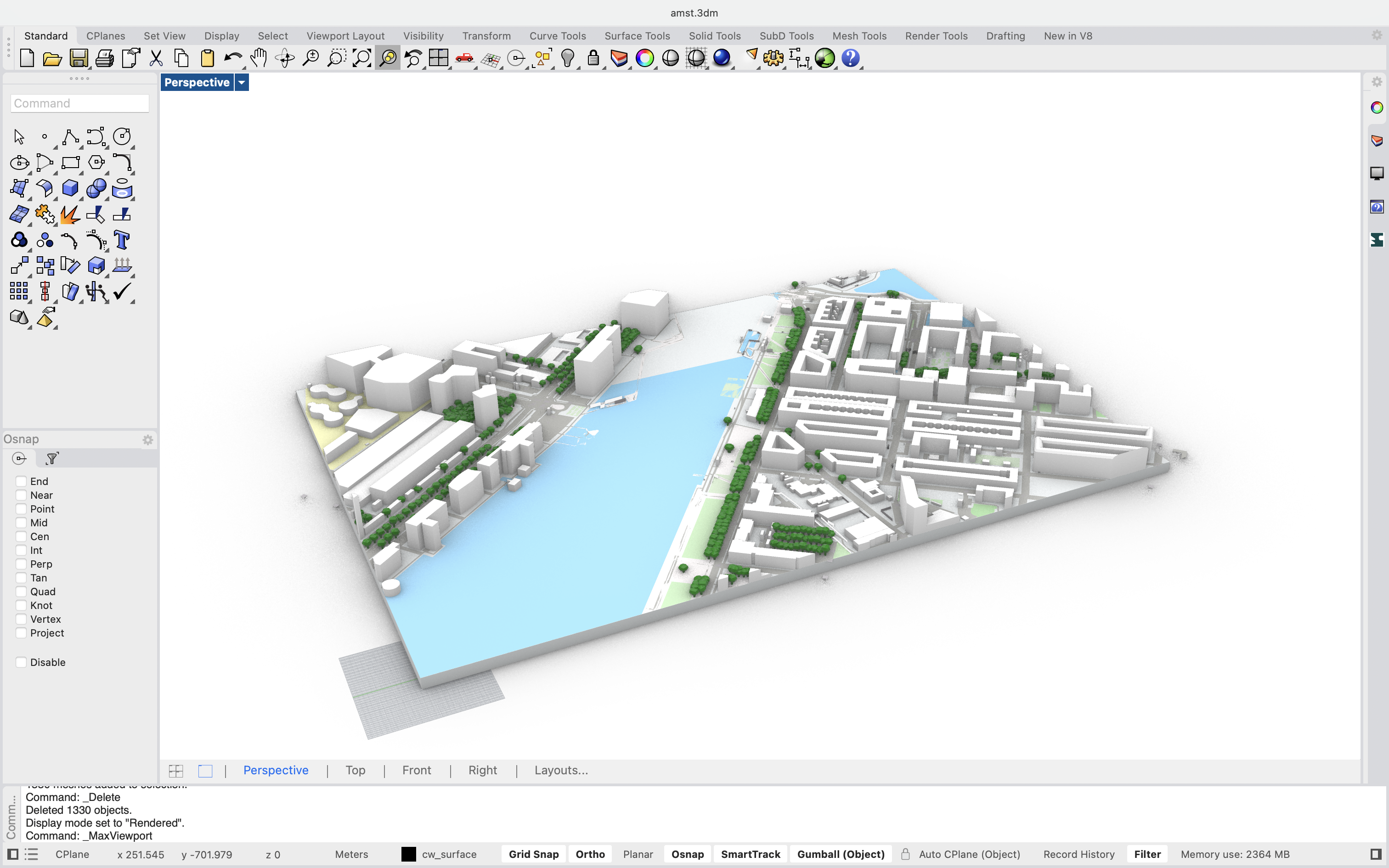 Cityweft Grasshopper Plugin, Geometry Output