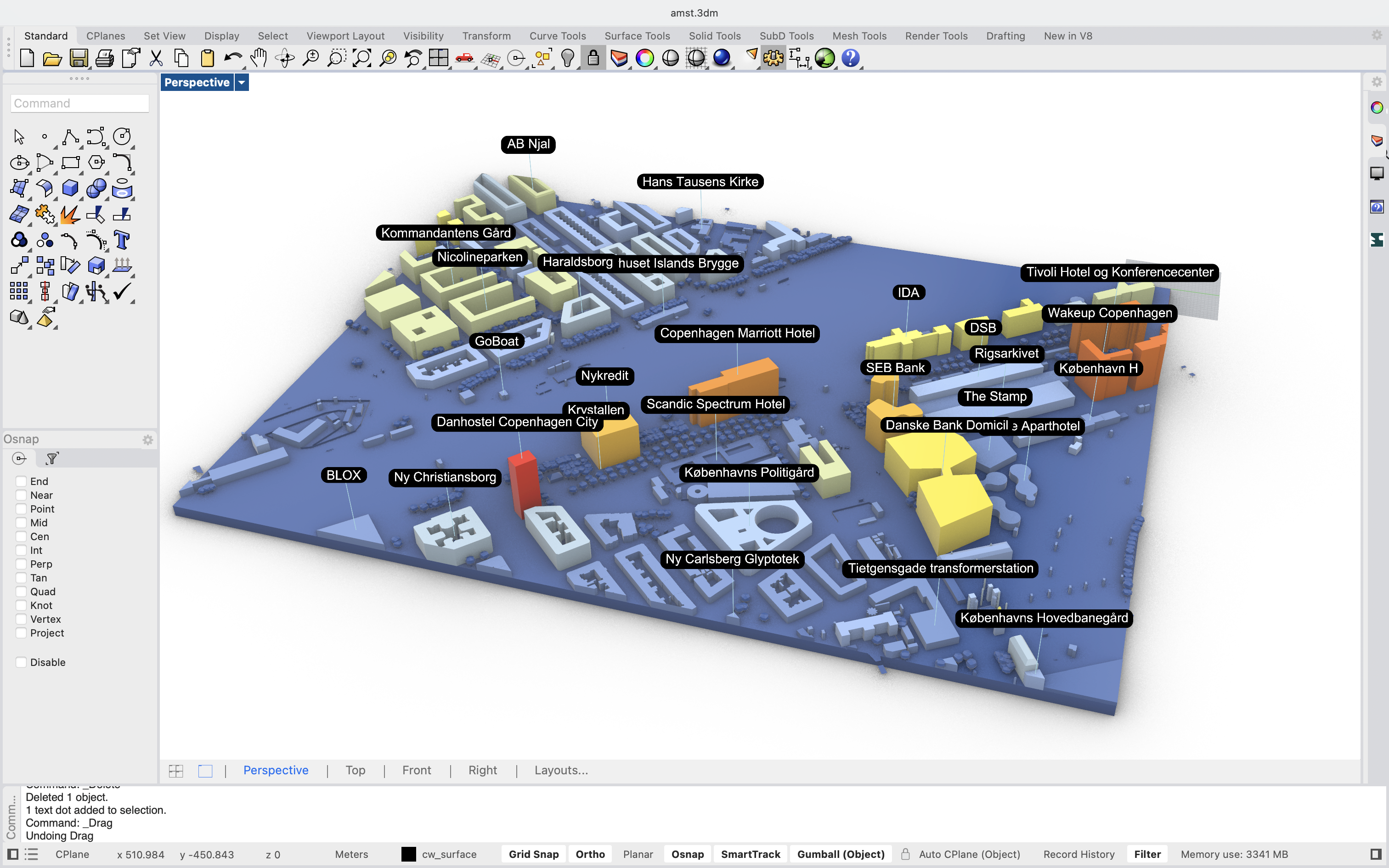 Cityweft Grasshopper Plugin Output: Geometry & Metadata