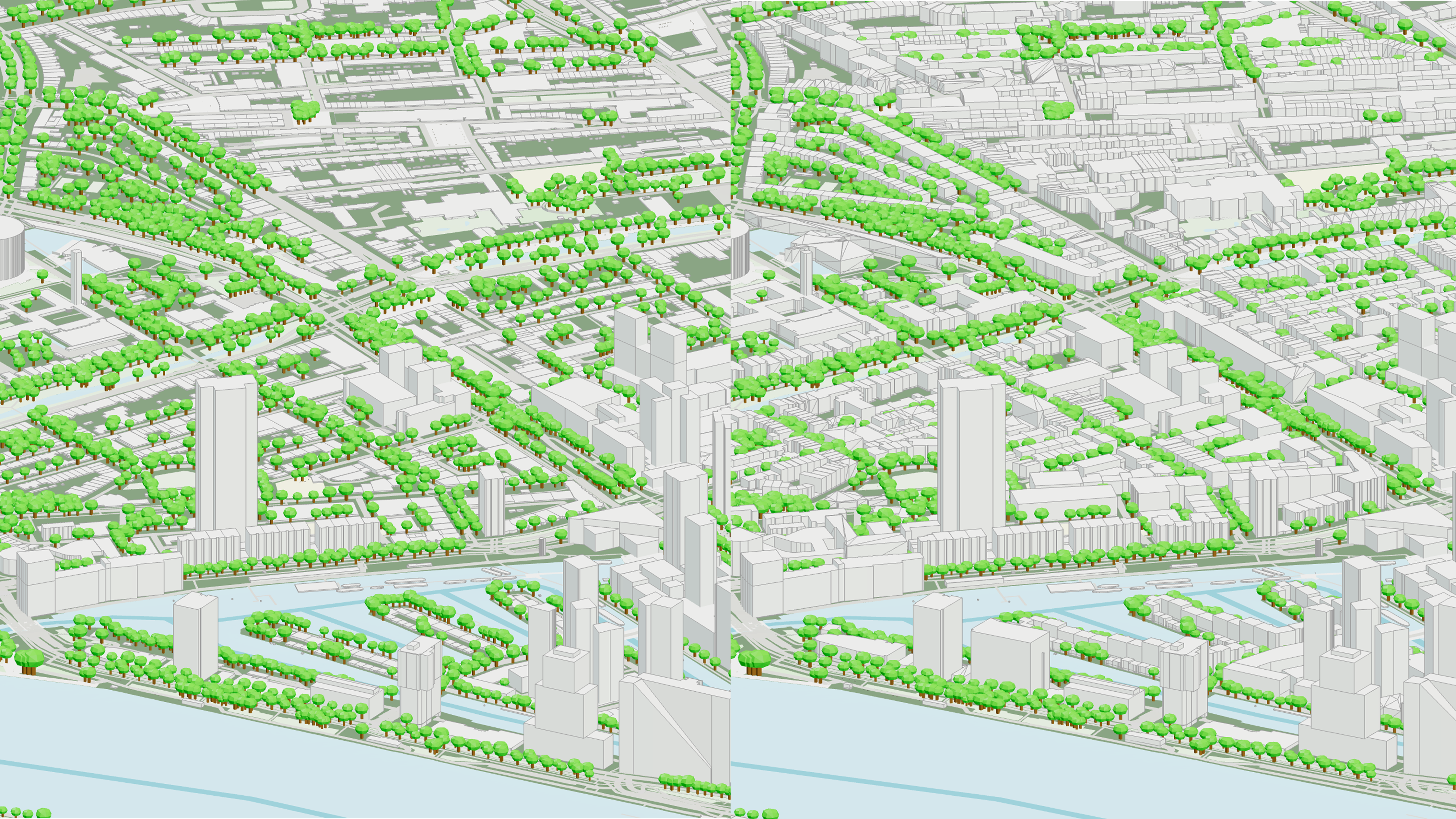 Before and after comparison of government data integration for Netherlands. 