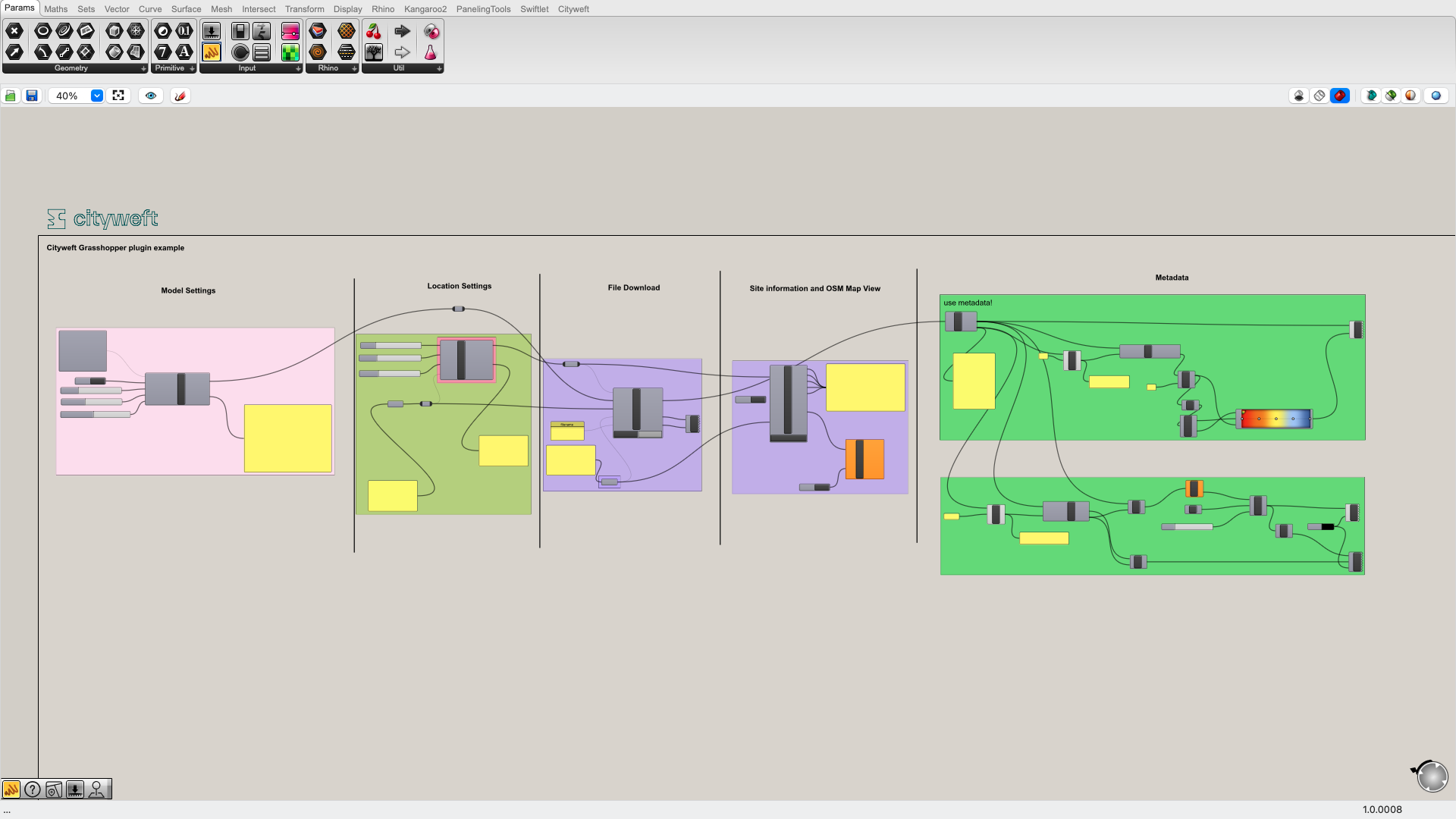 Cityweft Grasshopper Plugin Script