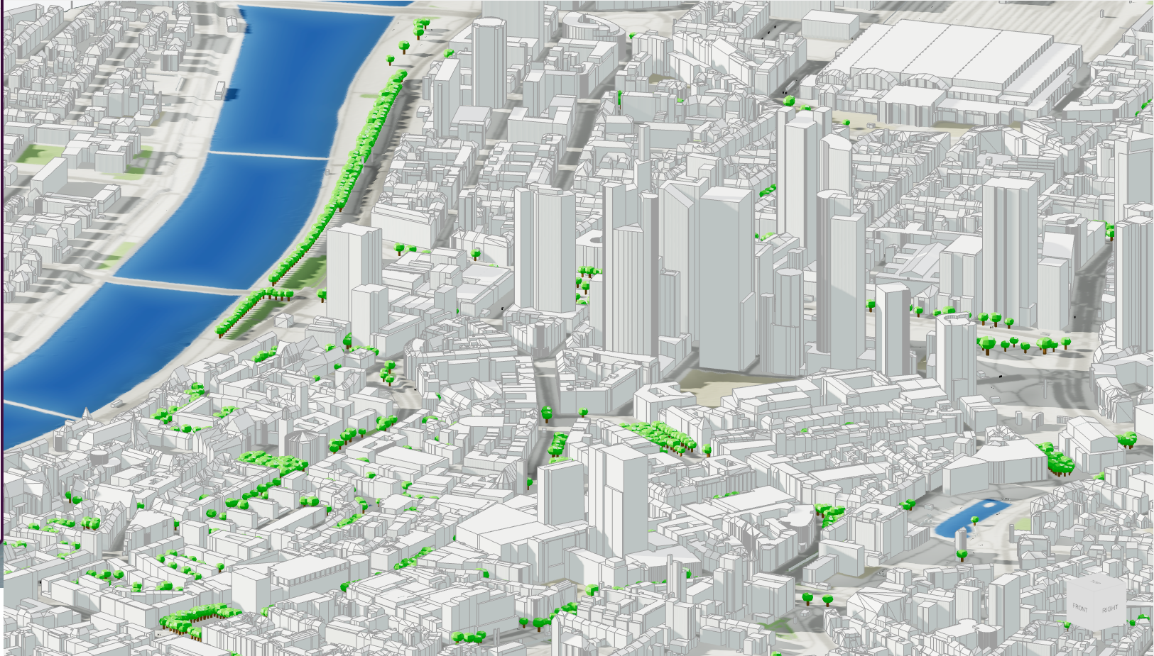 Cityweft Model from Frankfurt, Germany