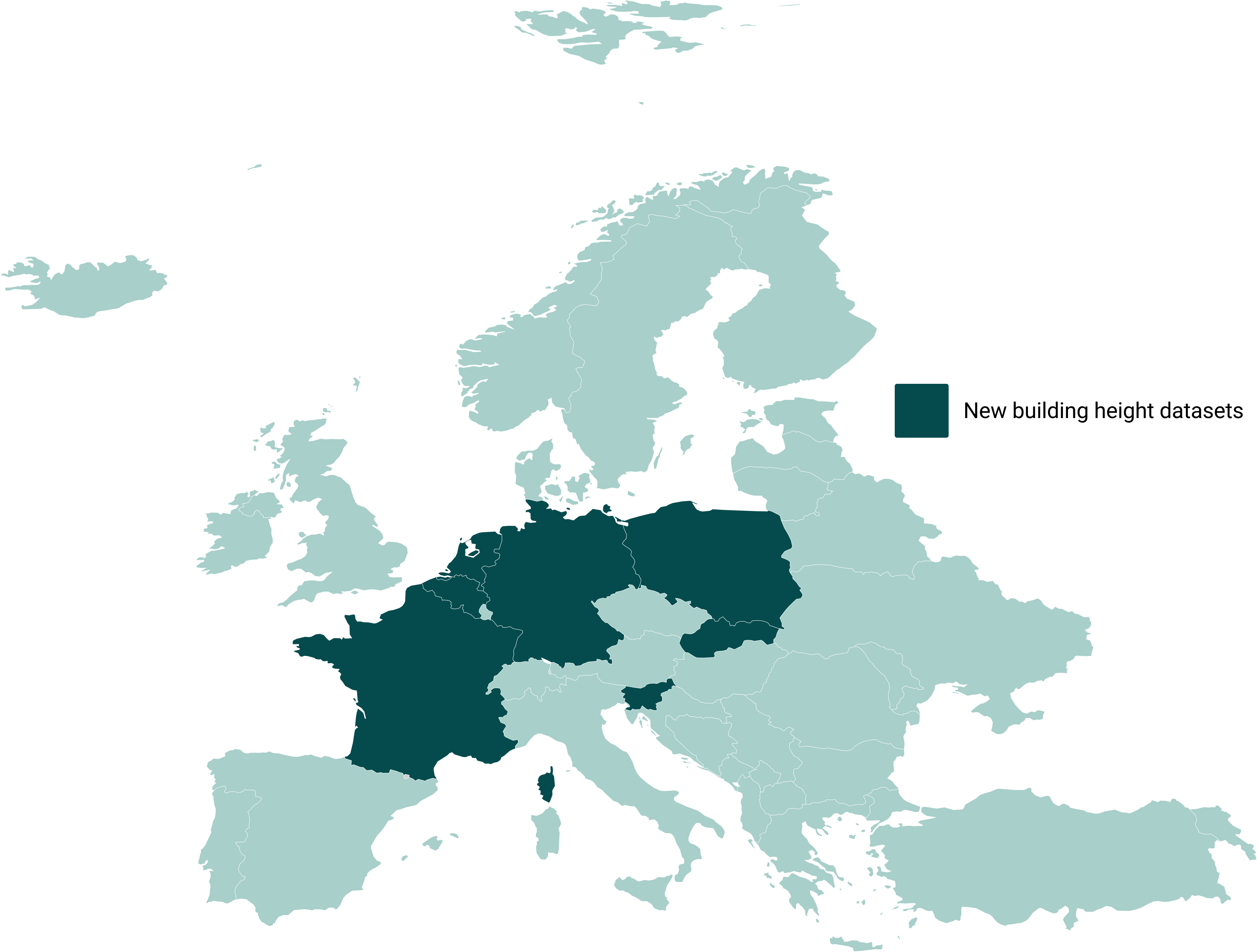 Countries with localized cityweft data. Includes France, Belgium, Netherlands, Germany, Poland, Slovenia, and Slovakia.