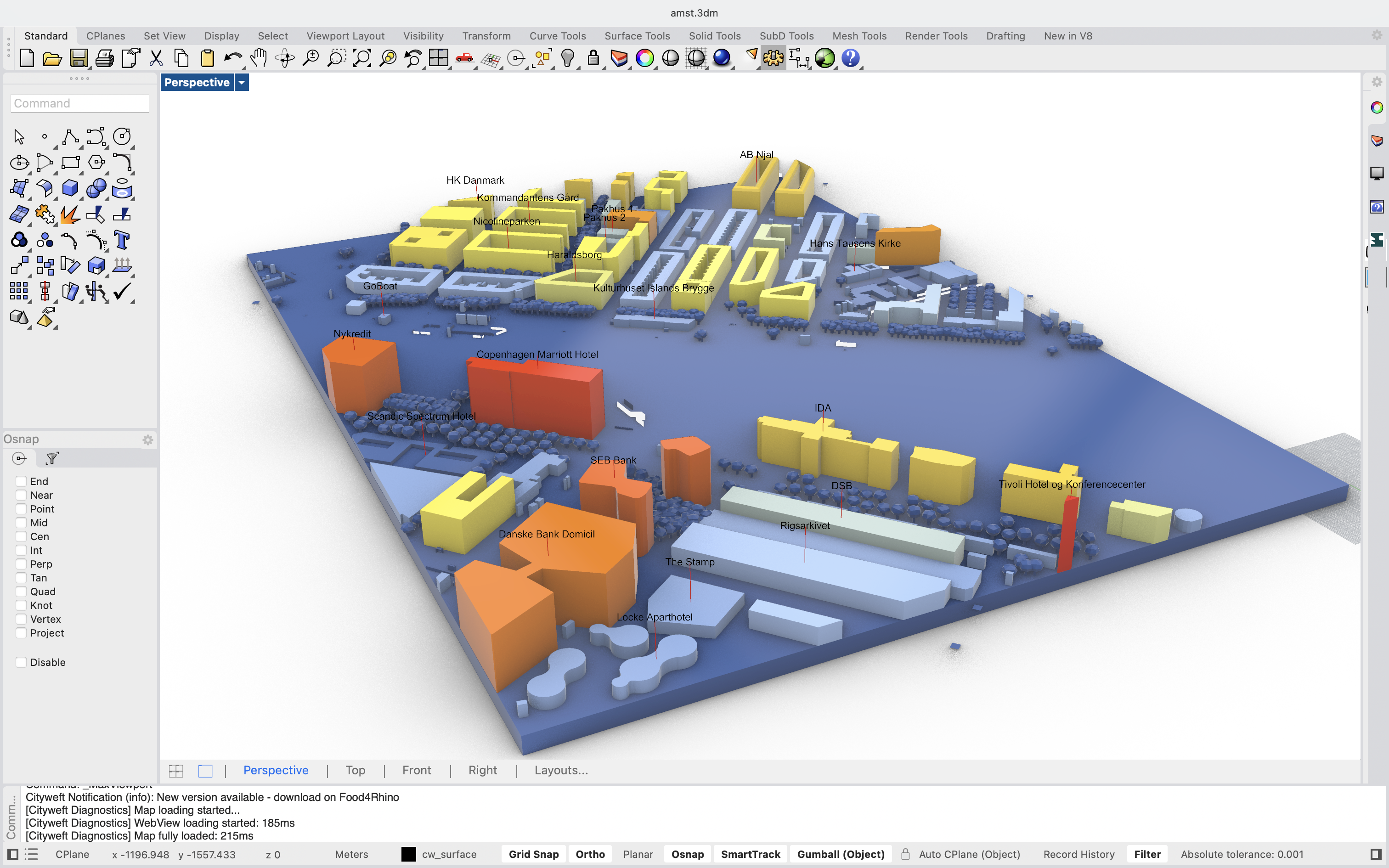 Cityweft Grasshopper Plugin Output