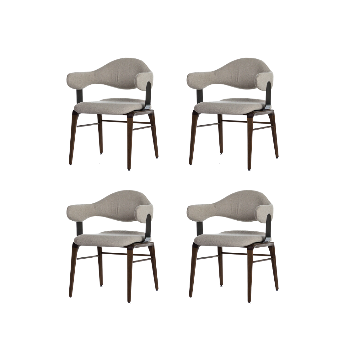 CONJUNTO 4 CADEIRAS C/B IRON PARA MESA DE JANTAR (MOSTRUÁRIO)