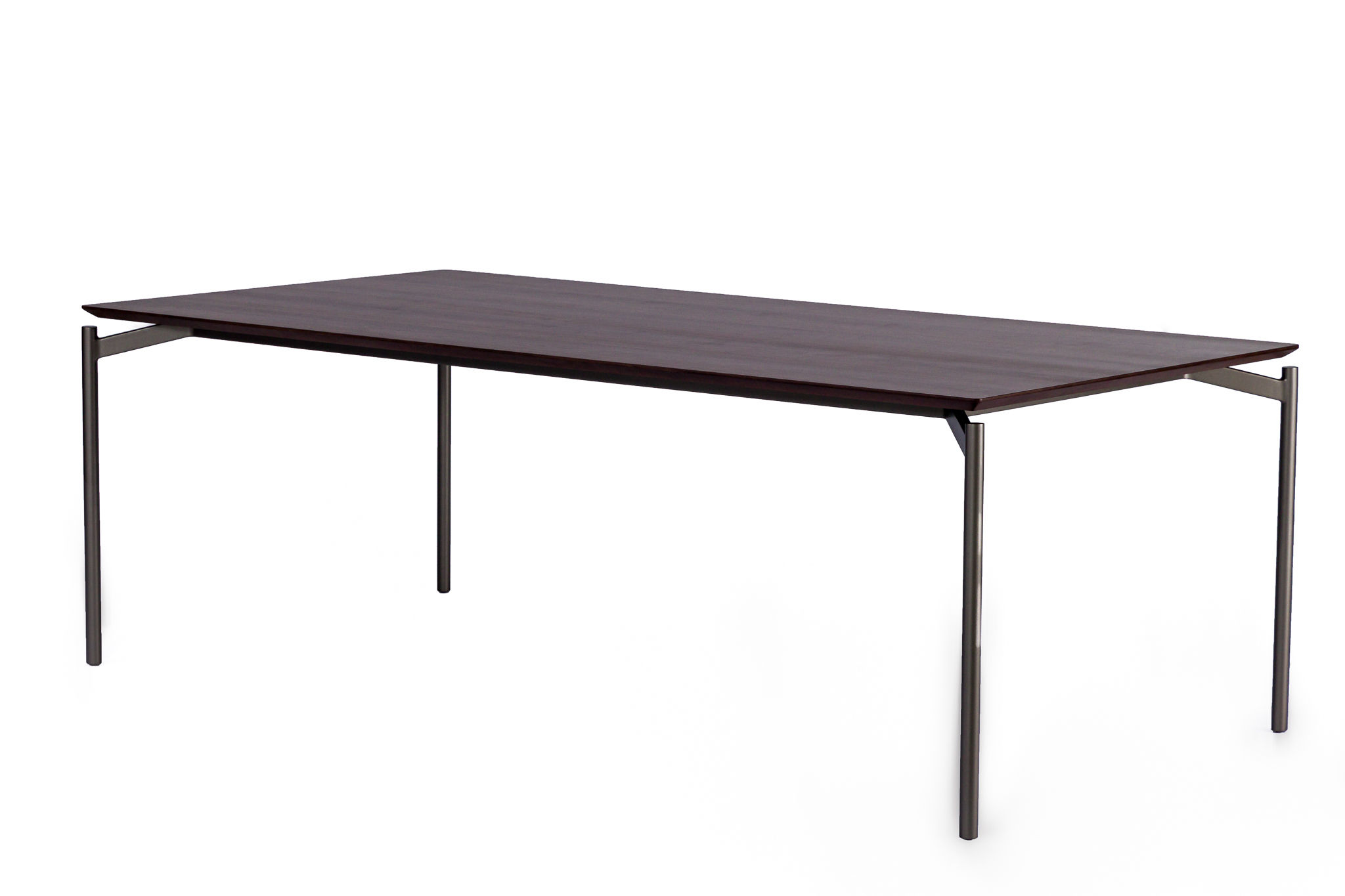 MESA DE JANTAR MOEDA RETANGULAR NOGAL