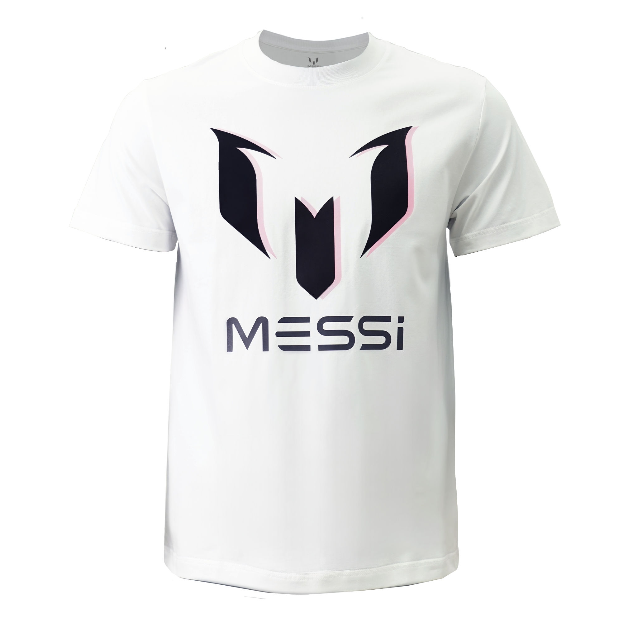 Messi Collection Black Graphic White T-Shirt
