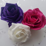 Artificial Roses Purple, Hot Pink and Wh