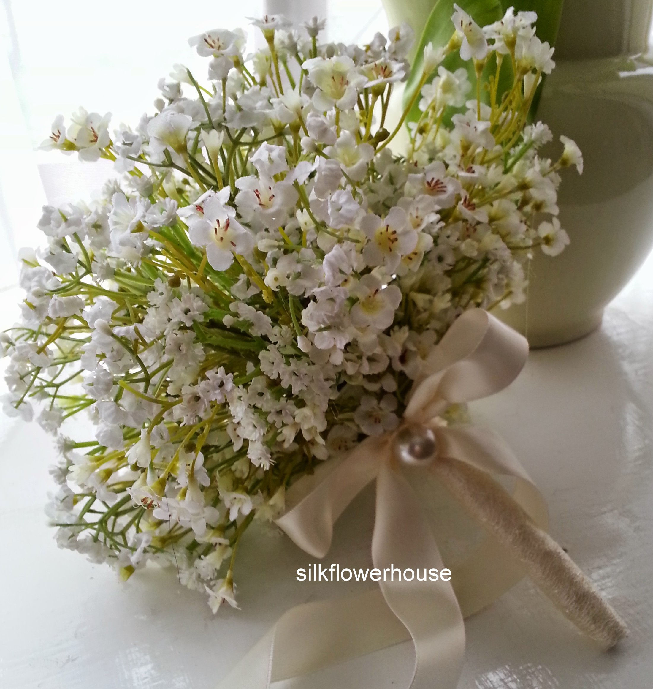 Artificial Flowers Gypsophila Babies Breath Bouquet
