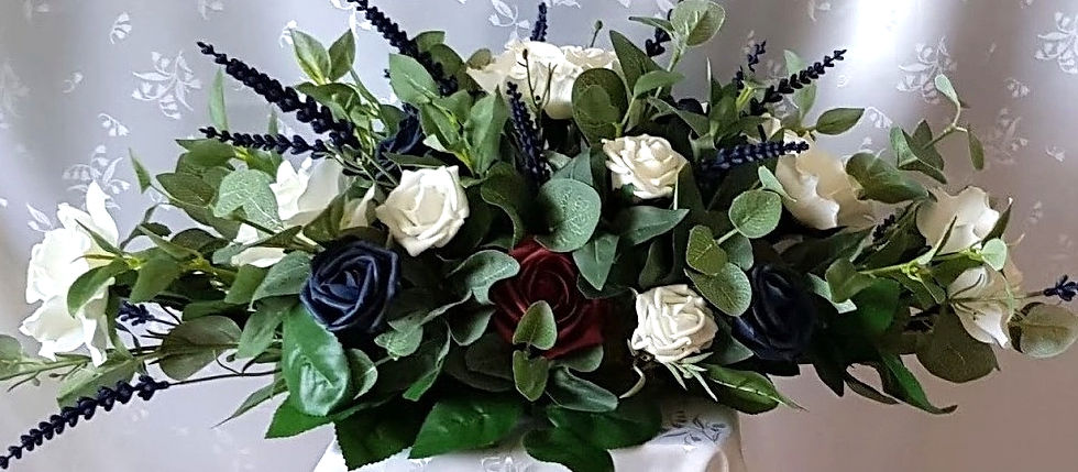 Artificial Wedding Flowers Top Table Arrangement Rose Lavender