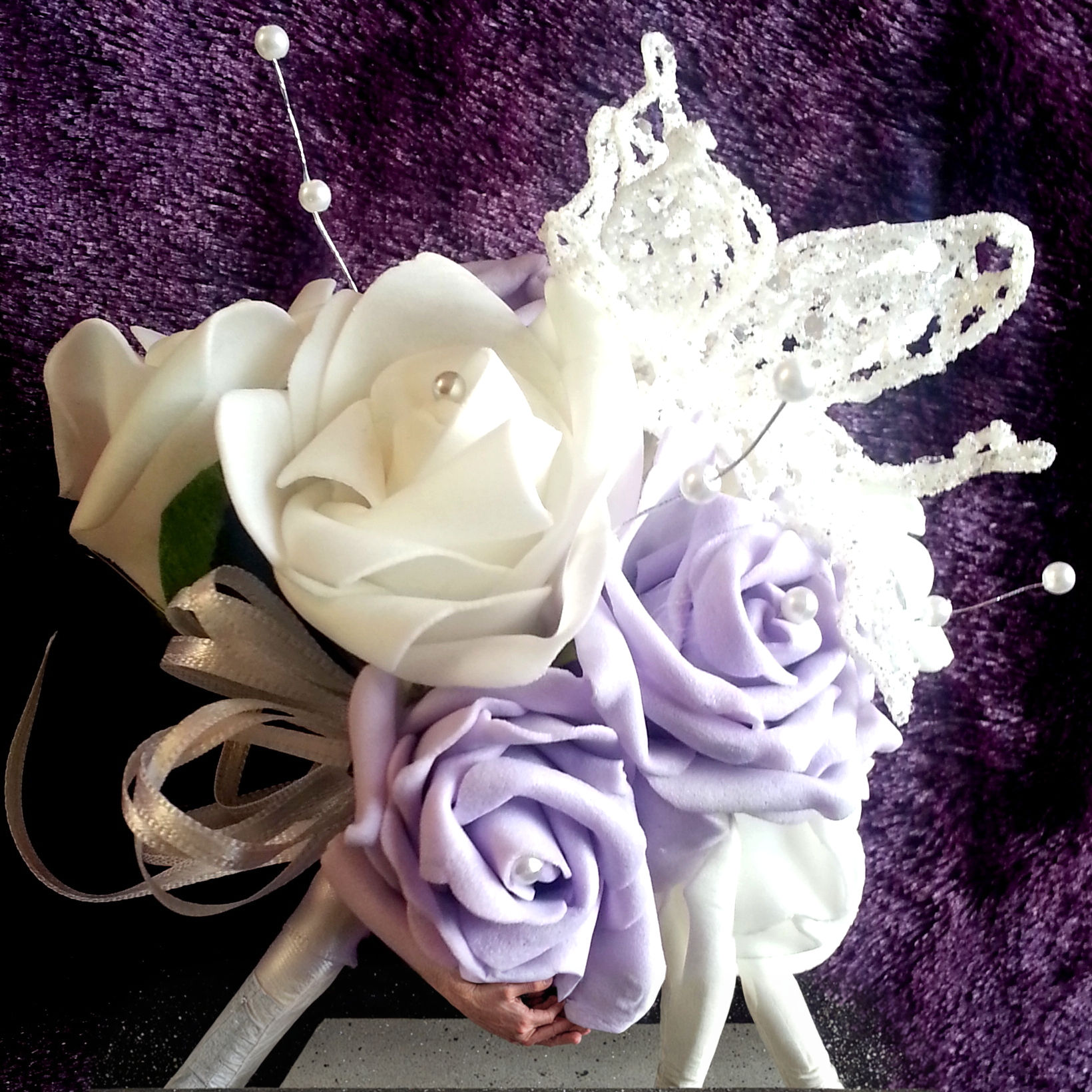 Artificial Wedding Flowers Flower Girl Wand