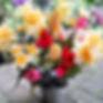 Silk Flowers Grave Pot Spring Daffodils and Tulips