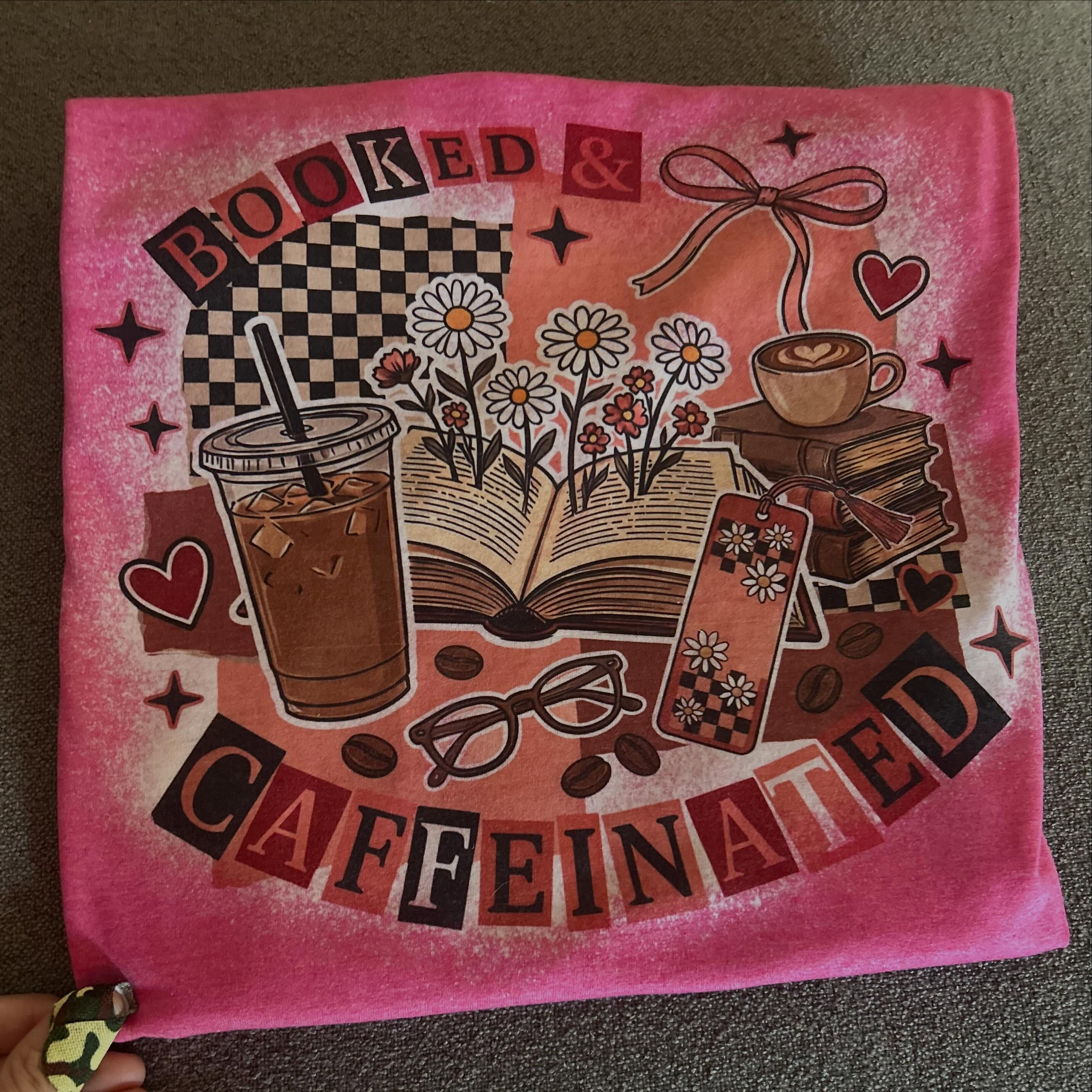 Booked and Caffeinated T Shirt