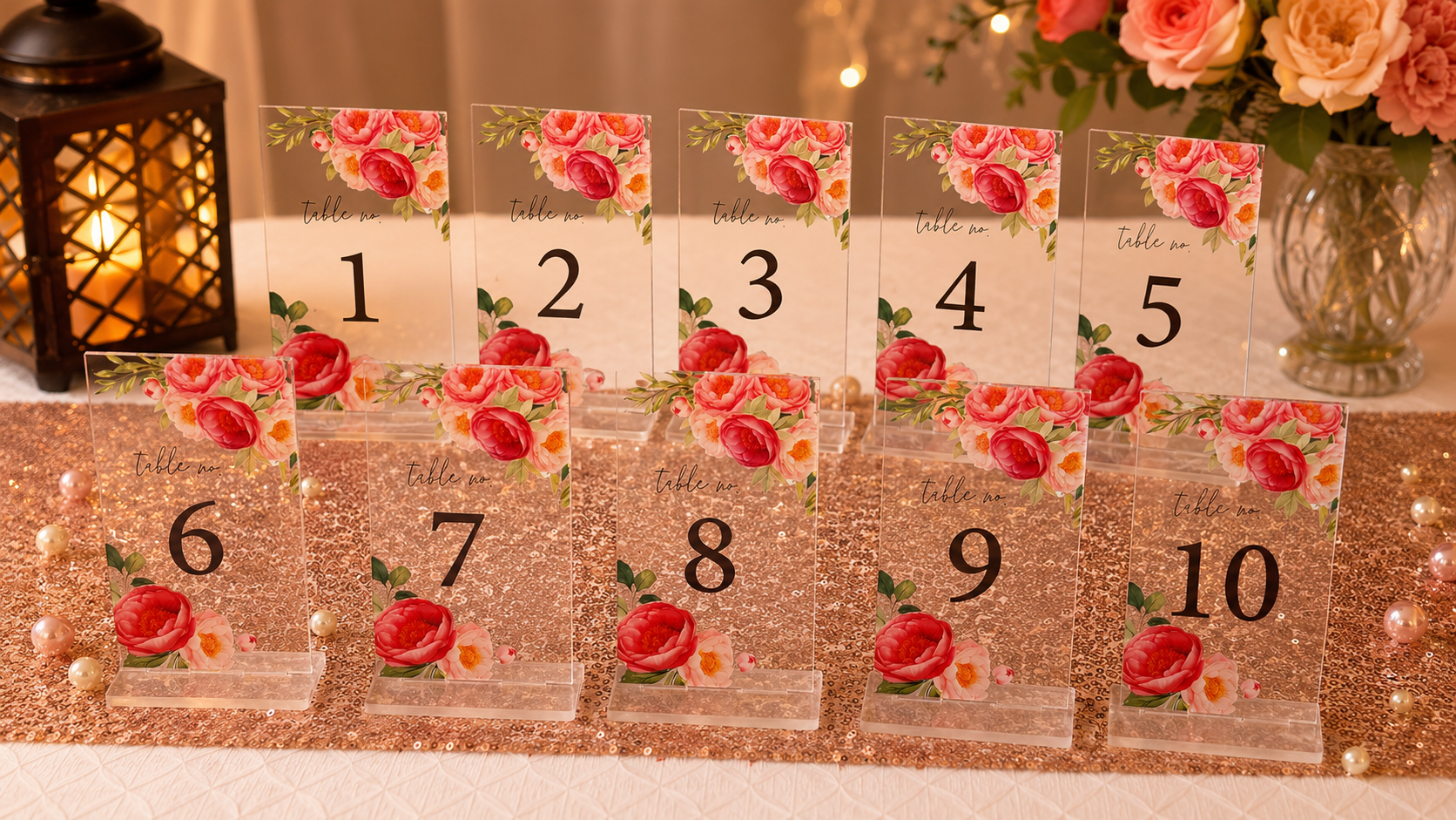 Numéros de table