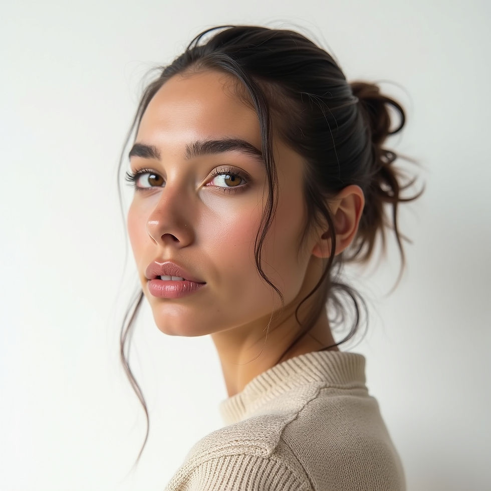 Linen Texture Portrait