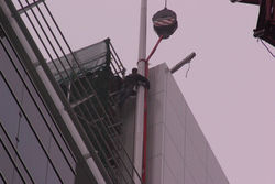 flag pole installation