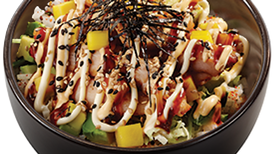 B4 . Poké Bowl de Frango Tempura