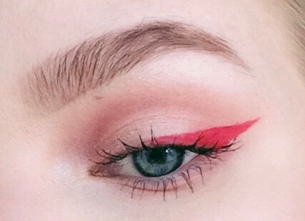 Wing: KatVonD liquid lipstick in Berlin.