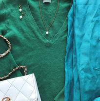 Lelay Luisa Jewelry: 'Fact' necklase & 'Amella' earrings