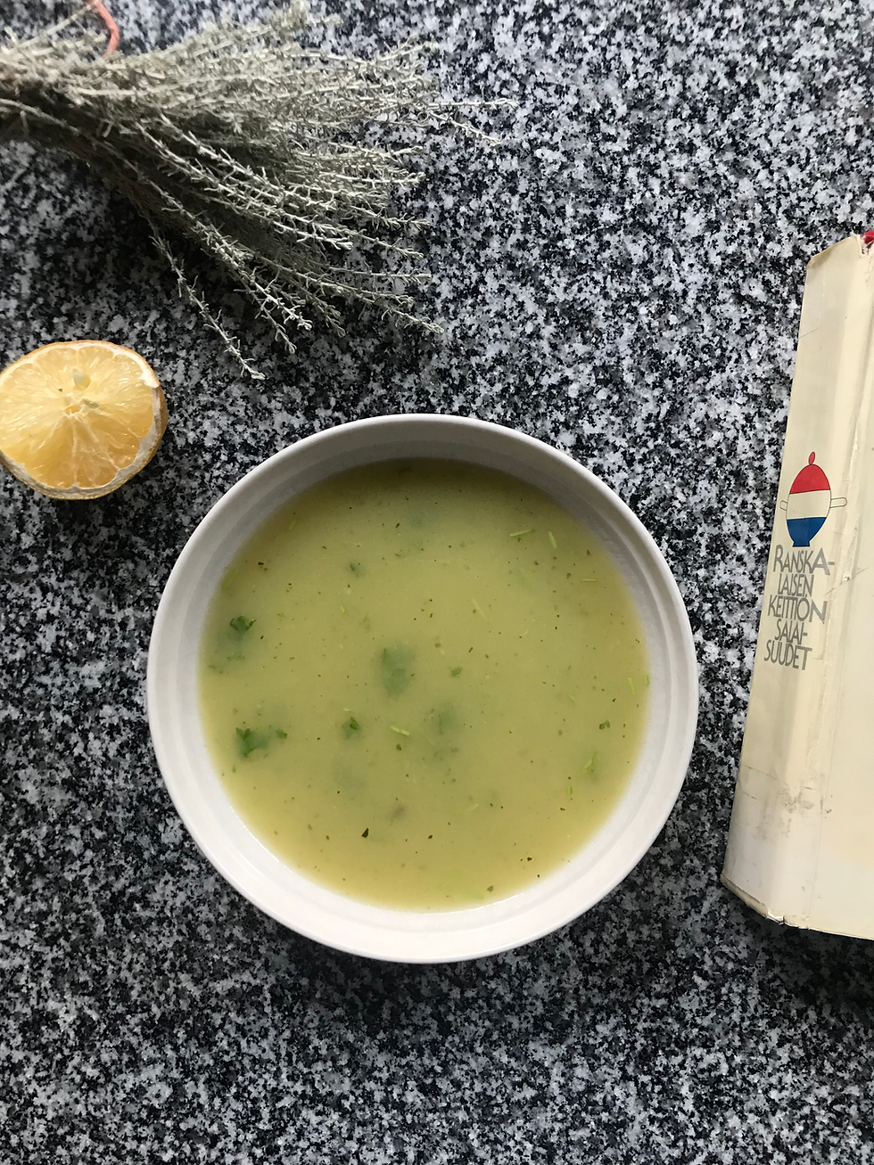 A potato and leek soup.