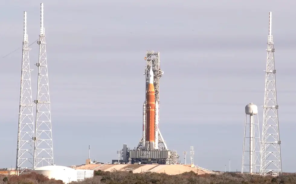 Artimis II on its launch bay