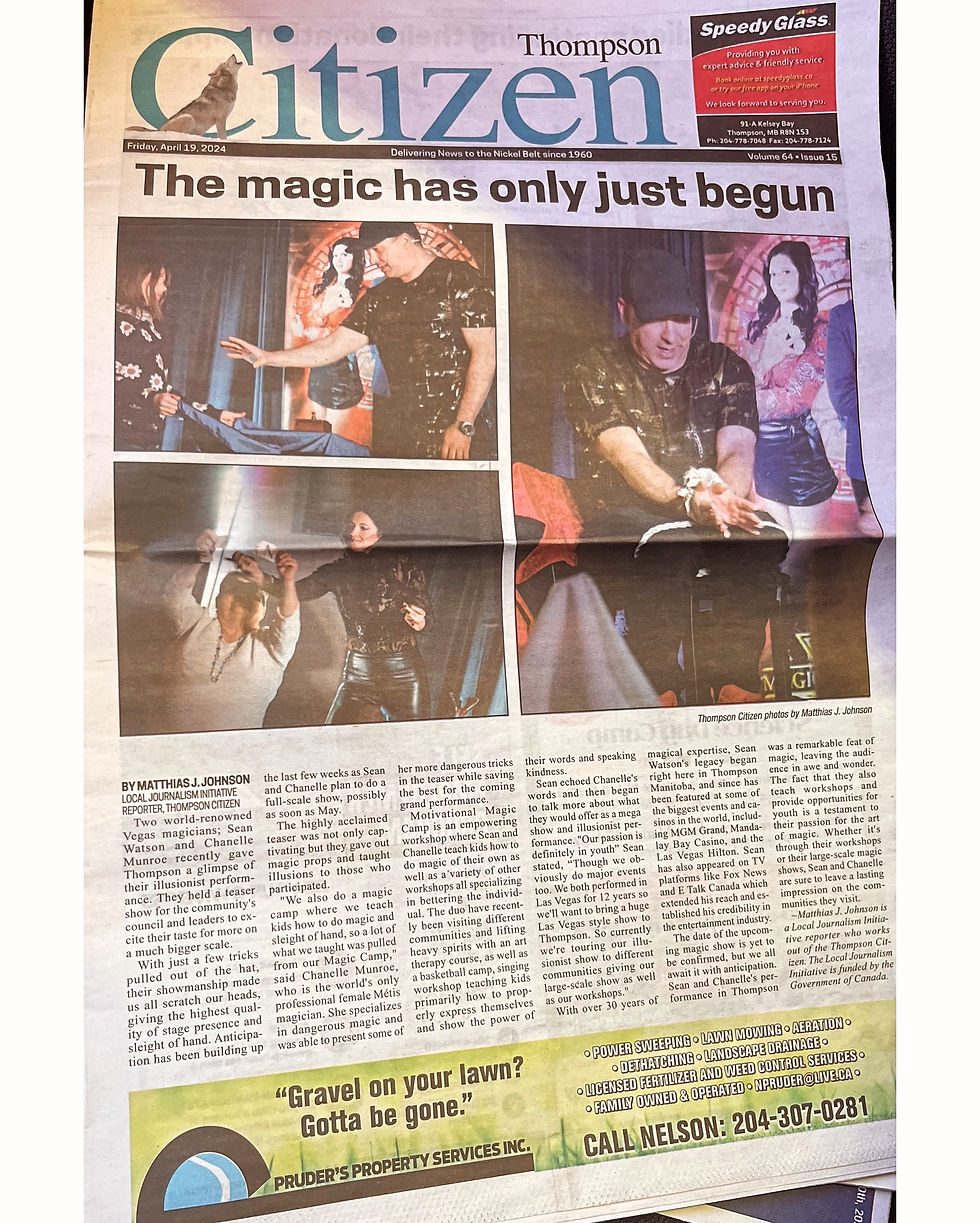 Front Cover Of Thompson Citizen