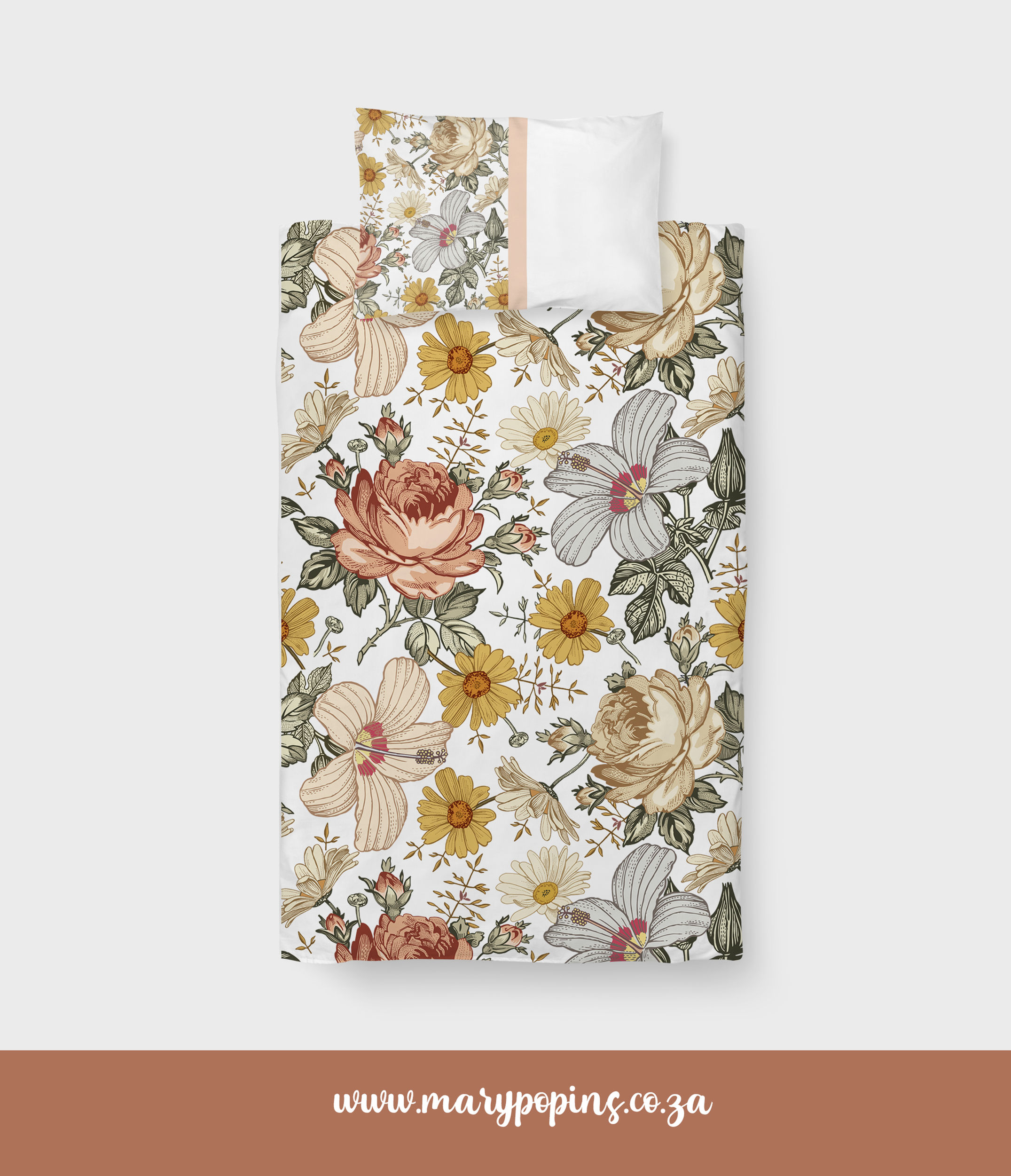 Vintage Floral Big Bedding - A beautifully designed bedding set featuring delicate vintage floral patterns in soft, muted tones. Perfect for creating a cozy, timeless space for your little one. Crafted with high-quality, soft materials for ultimate comfort and durability, this bedding adds a touch of classic elegance to any nursery or toddler’s room.