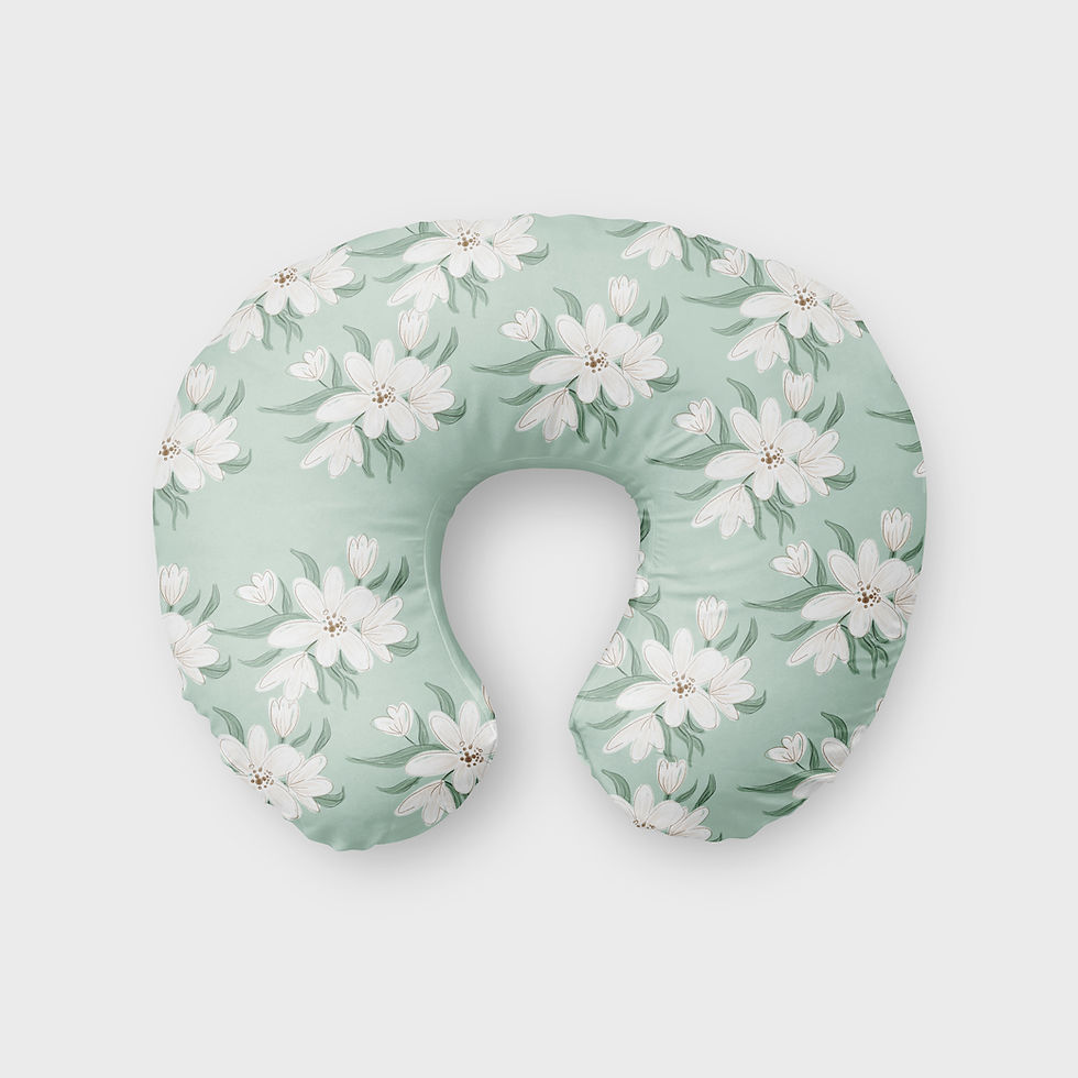Whimsical Woodlands Boppy Pillow - A charming Boppy pillow featuring a playful woodland theme with adorable animals and nature-inspired accents. Perfect for providing support during feeding, nursing, or lounging, this pillow is crafted with soft, high-quality materials for comfort and durability. A cozy and stylish addition to any nursery, making it a thoughtful gift for new parents.