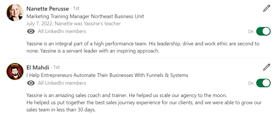 linkedin review 2