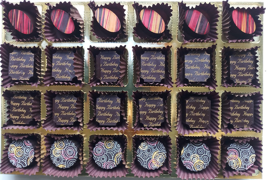 Birthday Chocolates tray