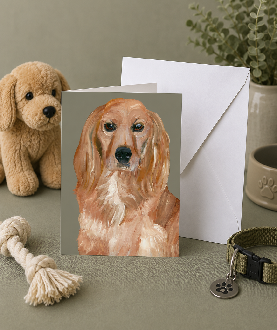 Monroe - English Cocker Spaniel Folded Note Cards