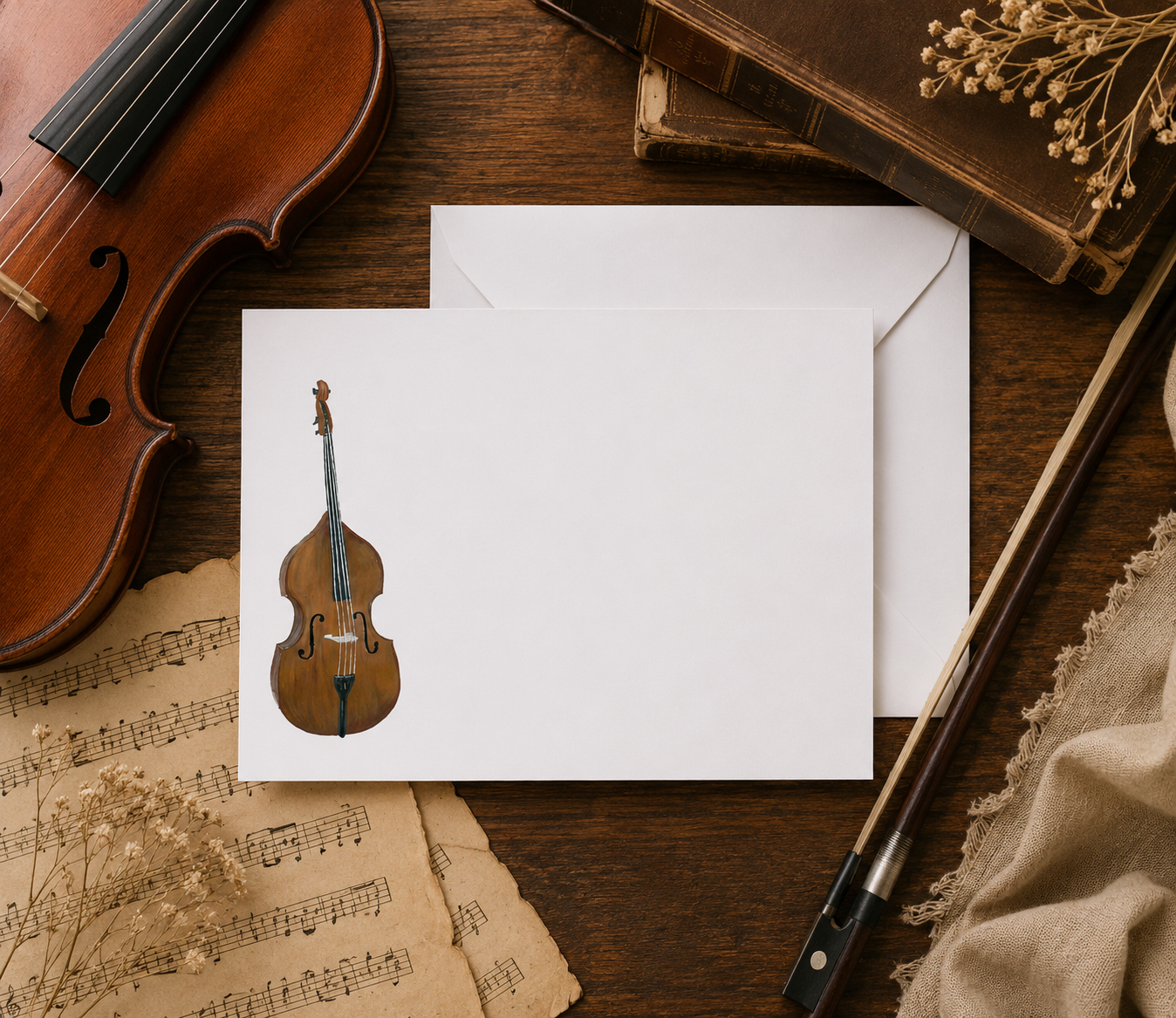 Bass Flat Note Cards