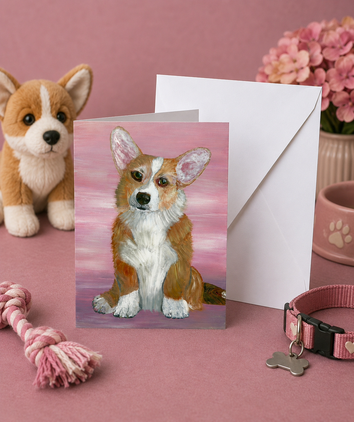 Jasper - Pembroke Welsh Corgi Folded Note Cards