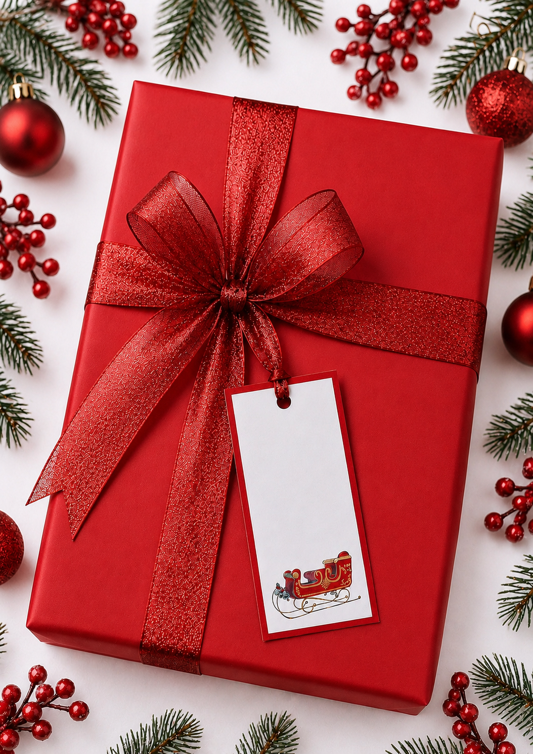 Santas Sleigh Gift Tags