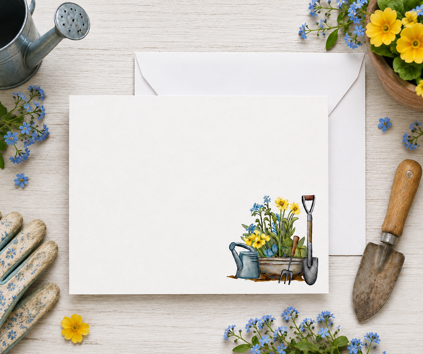 Gardening Flat Note Cards