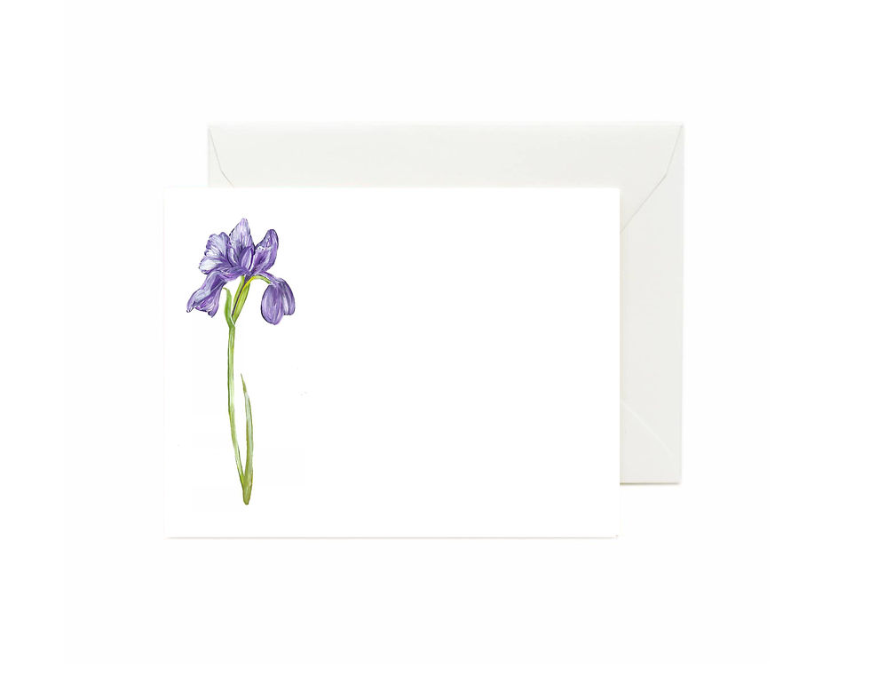 Iris Flat Note Cards