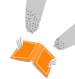 hand holding book