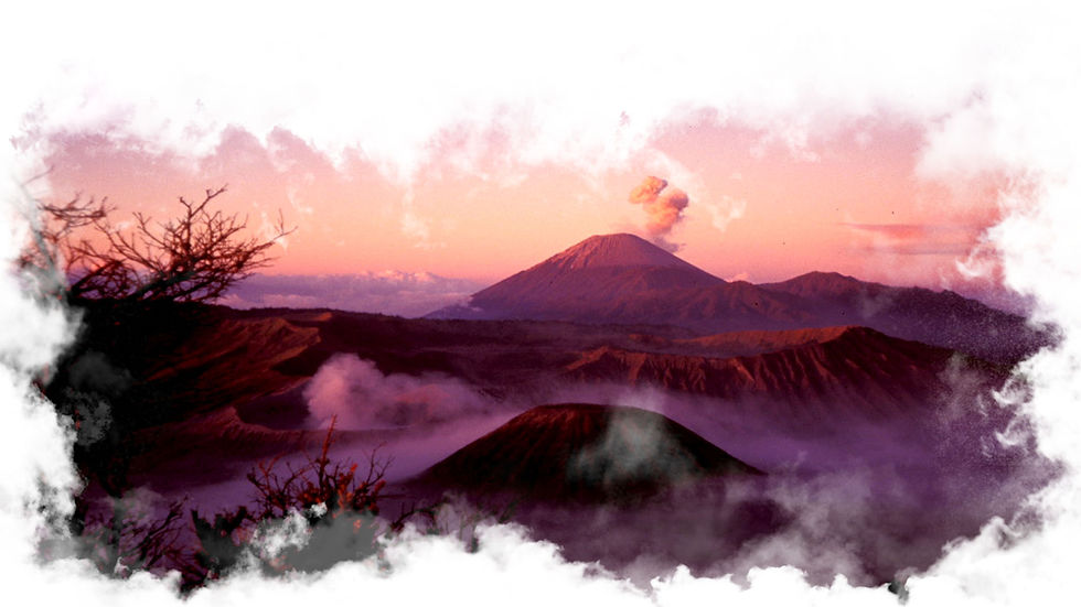 תמונה ראשית של האתר ״לבטן האדמה״ ניתן לראות אדמה, הרים ועצים