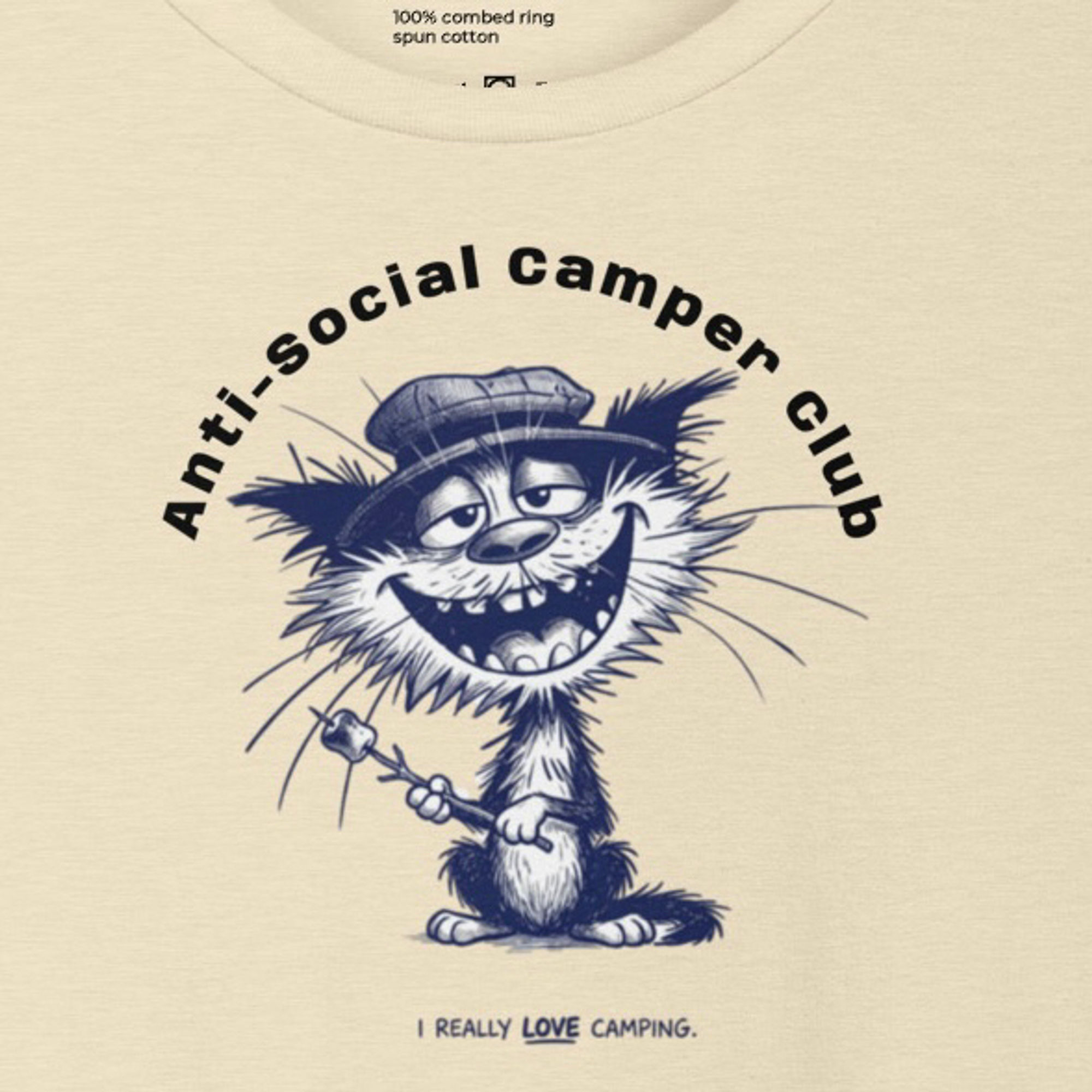 Anti-Social Camper Club – Off-Grid Scruffy Royal Tee Unisex t-shirt