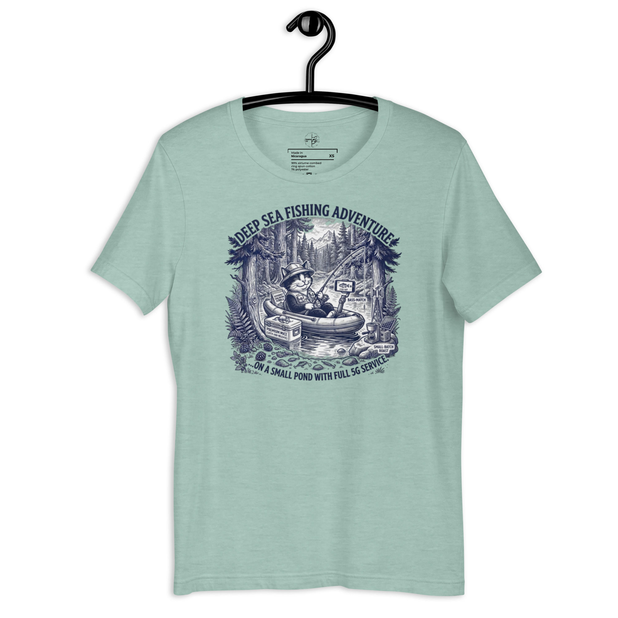Deep Sea Fishing Adventure Tee – “With Full 5G Service” Unisex t-shirt