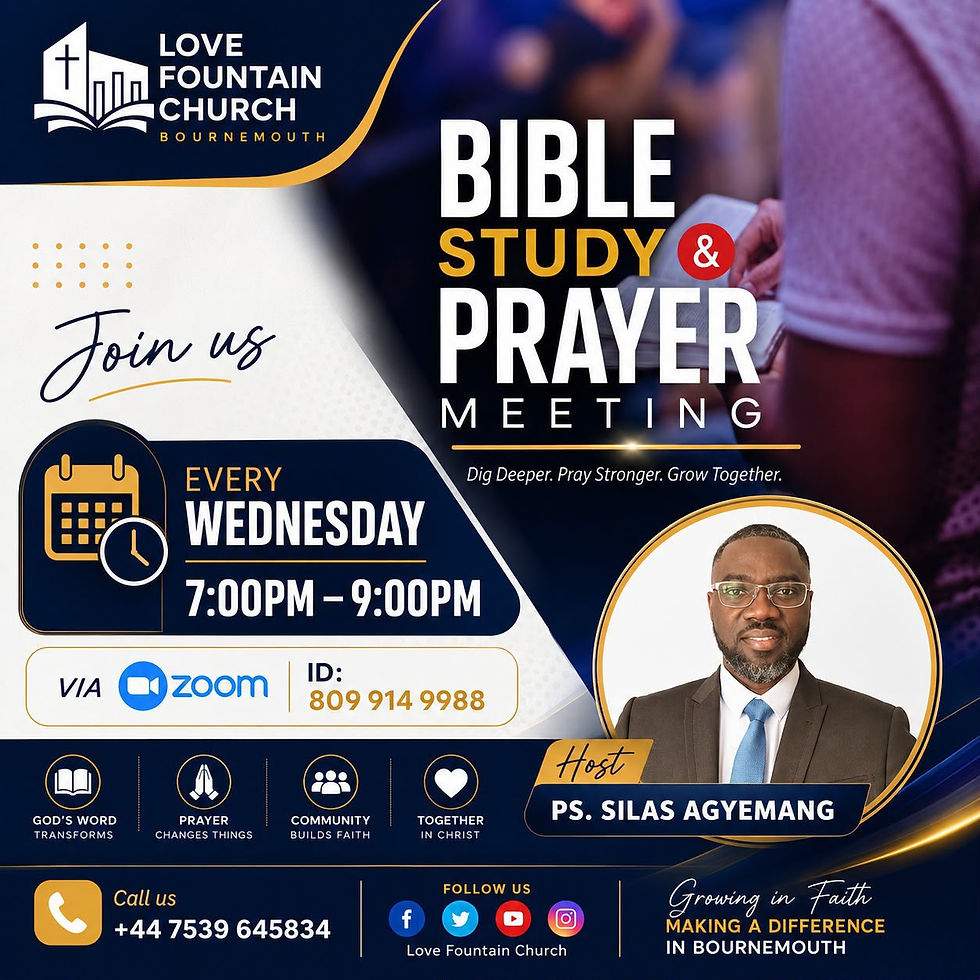 Bible Study & Prayer Meeting