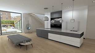 Matt White Painted Oak Graphite