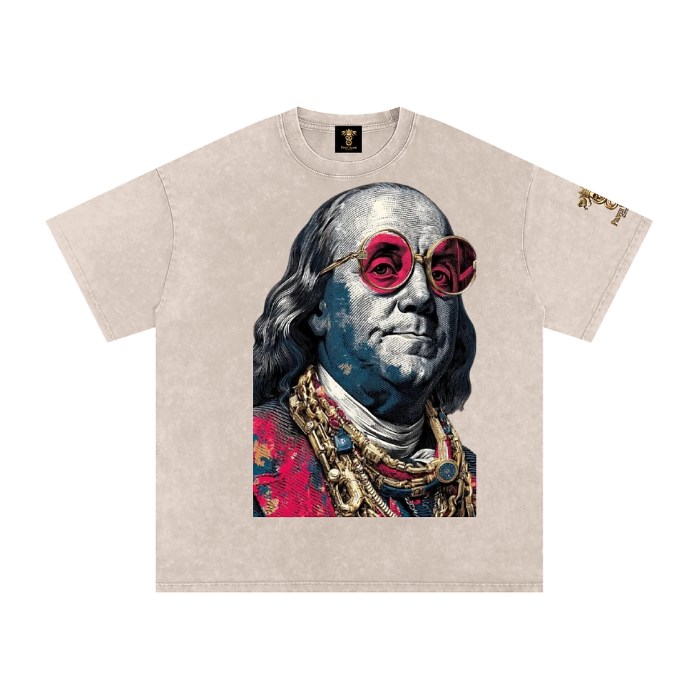 Thumbnail: Proper Villainz "Founding Hustler" Oversized Cotton Tee