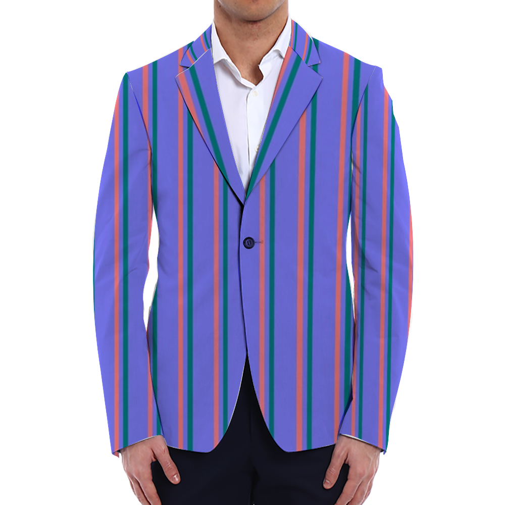 Proper Villainz Multicolor Striped Suit Coat